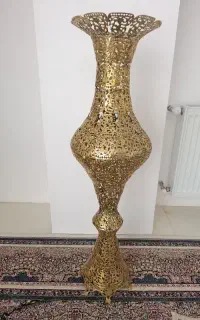 گلدان جنس برنج ( ضریف کاری شده )