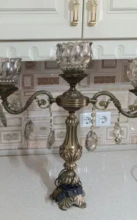 یک جفت روشنایی رومیزی برنز اصل نو نو