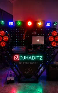Dj دیجی حرفه‌ای با سیستم نورپردازی و صوت دی جی
