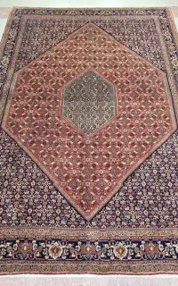 فرش ۹ متری بیجار دستباف طرح ماهی افشار