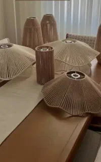 لوستر مکرومه ورافیا