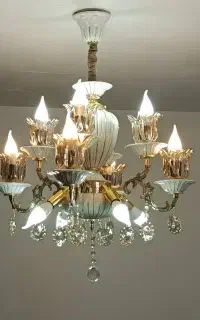 لوستر پر فروش و پر نور آنیسا مخلوط چینی و برنز