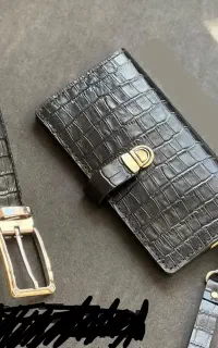 ست کیف پول و کمربند مردانه چرم فارا