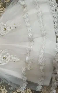 لباس عروس بچگانه رنگ نباتی