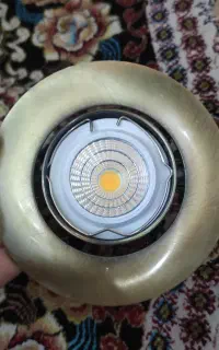 قاب طلایی هالوژن ایتالیایی به همراه لامپ