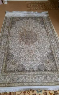 فرش ۴ متری ابریشمی ۱۲۰۰شانه ۳۶۰۰ تراکم ۲/۲۵*۱/۵