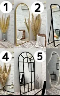 آینه قدی/ دفرمه/ پایه دار