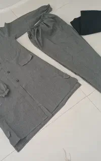 لباس فرم طوسی دخترانه