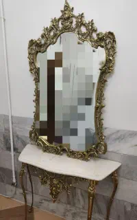 اینه کنسول برنجی