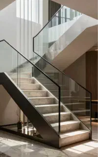 انواع نرده شیشه ای نرده کابلی نرده پانچی نرده فلزی