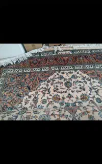 فرش دستبافت کاشان سالم بدون پارگی رسولی زاده