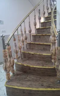 نرده استیل پله استیل
