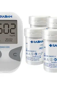 دستگاه تست قند خون مدلSMM1000همراه نوار تست 4بسته