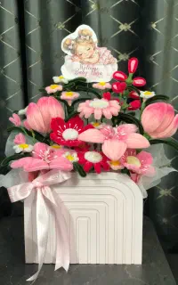 دسته گل پیپ پاکن(مخملی)