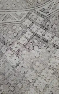 گیپور کتان رومیزی ترک ۱۲ نفره یا پرده کنار سالن
