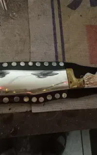 چاقو ترکمنی استیل زد زنگ سنگین