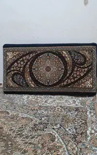 یک جفت پشتی ماشینی درحد نو سرمه ای