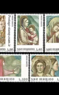 سری تمبرهای سن ماریو۱۹۷۵ تابلویی مسیح