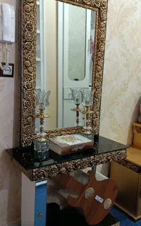 آینه و شمعدان اسپیکر دار جهیزیه
