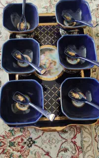 سرویس سورمه ای بستنی خوری