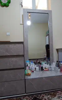 آینه قدی و آرایشی همراه کناره