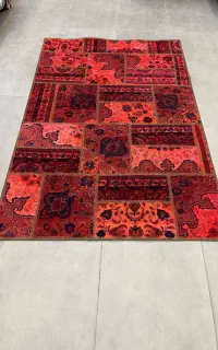 فرش دستباف(بساک)کلاژ های زیبا دستباف پشت چرم