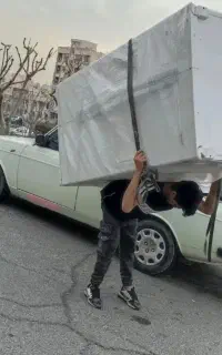 باربری حمل اثاثیه کارگرخالی جابجایی یخچال مبل کمد