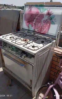 گاز طرح فر شعله ها سالم