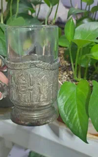 گیره فنجان نقره