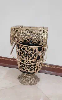 سطل و جای دستمال کاغذی برنزی سنگین