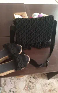 کیف وصندل زنانه مکرومه