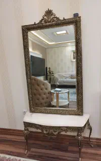آینه و کنسول برنز خالص