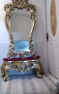 اینه ایستاده ورقه طلا کاملا براق