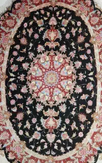 قالیچه رج ۵۰ نقشه نوری بیضی