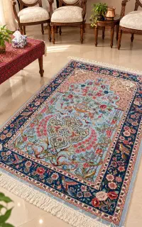قالیچه چله ابریشم
