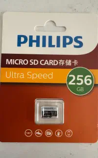 حافظه جانبی ( micro sd ) برند فیلیپس 256 گیگابایت
