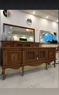 آینه کنسول و میز TVمدل بلوط