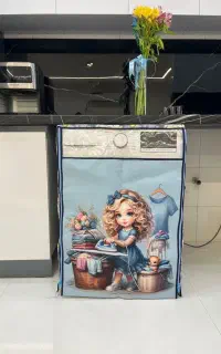 دوخت کاور ماشین لباسشویی و دستگیره تضمینی