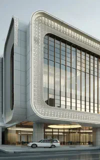 نماهای مدرن روز دنیا کرتین وال کامپوزیت اسپایدر