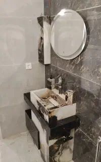 روشویی سرامیکی تلفیقی راک‌ ول