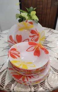 بشقاب پلو خوری و خورشت خوری دوازده نفره