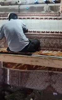 فرش۳در۴جف پرده کرمی،پنجاه رج