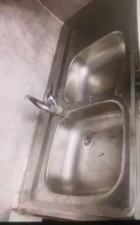 سینک استیل رو کار