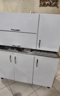 8 تیکه کابینت سرویس کامل گالوانیزه درب ام دی اف