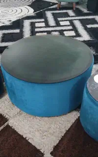 پاف جلو مبلی ۳ عددی  بسیار شیک در حد نو ( سورک )