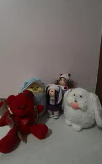 عروسک دخترانه به صورت یکجا