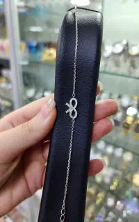 دستبند پاپیون ظریف نقره اصلی