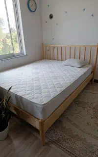 تخت دو نفره با چوب نراد درجه یک