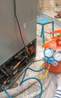 تعمیرات گازگیری انواع یخچال خانگی فروشگاهی و کولر