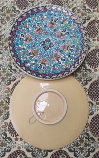 بشقاب مینا کاری